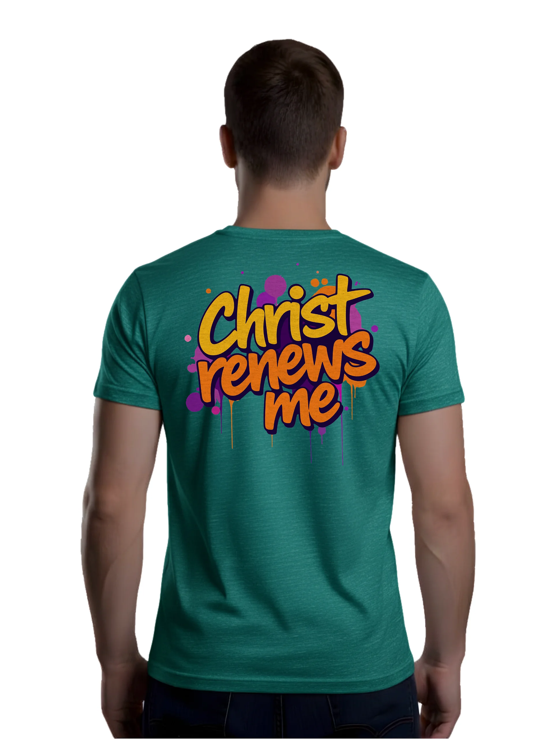 Christ Renews Me Graffiti T-shirt product image (1)