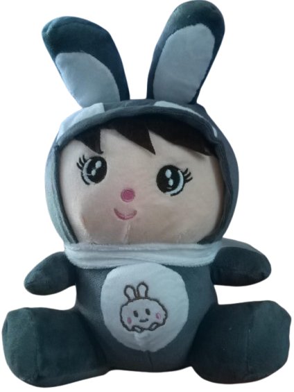 SUVACHII GREY DOLL WITH BUNNY CAP product image (1)