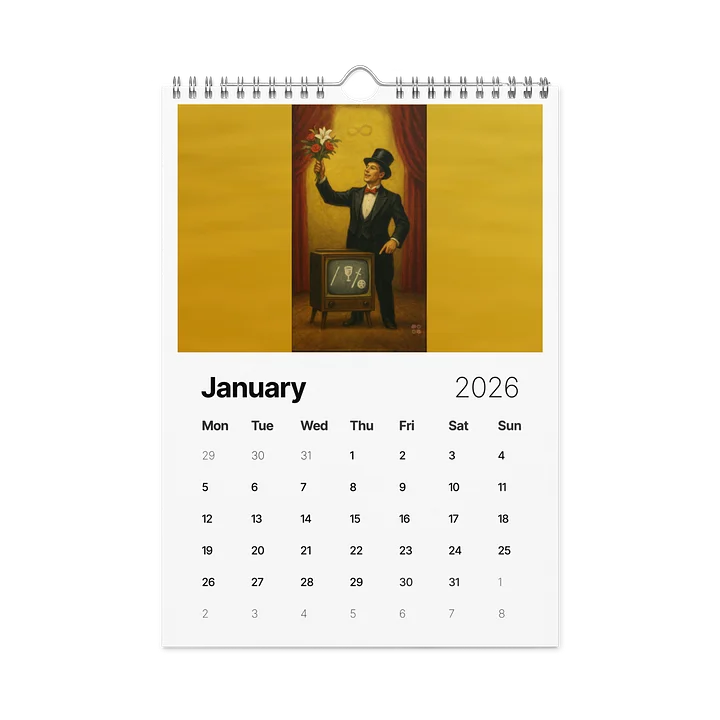 2026 Tarot Through Time Wall Art Calendar product image (2)