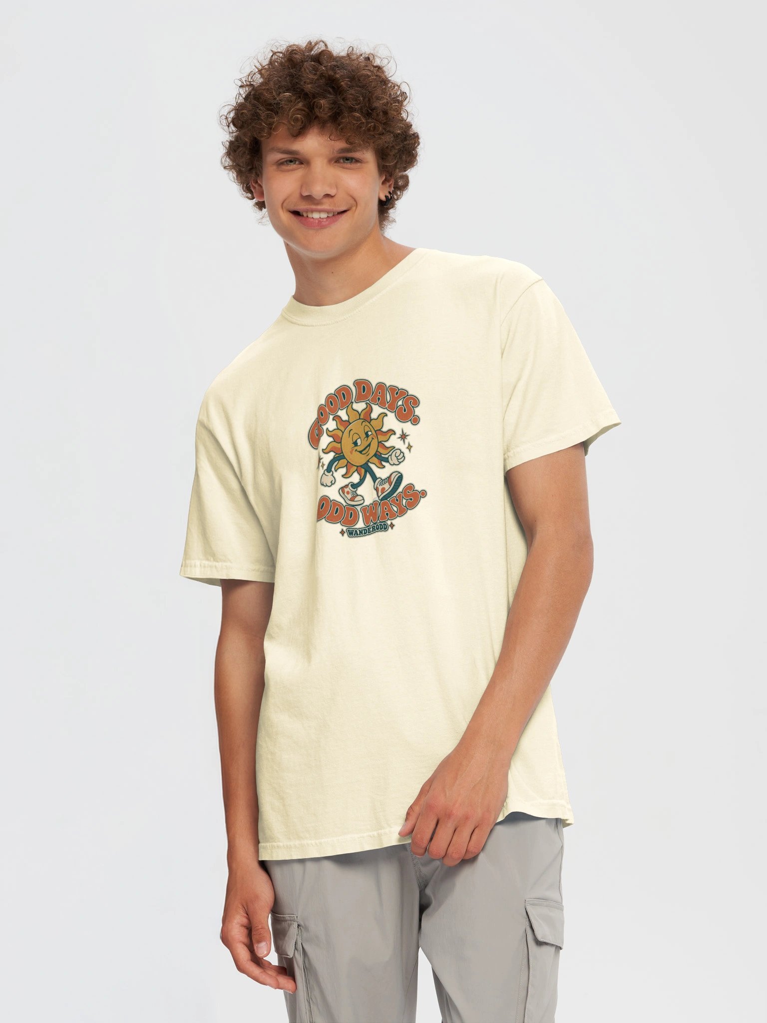 Good Days Odd Ways Retro Sun T-Shirt | WanderOdd product image (91)