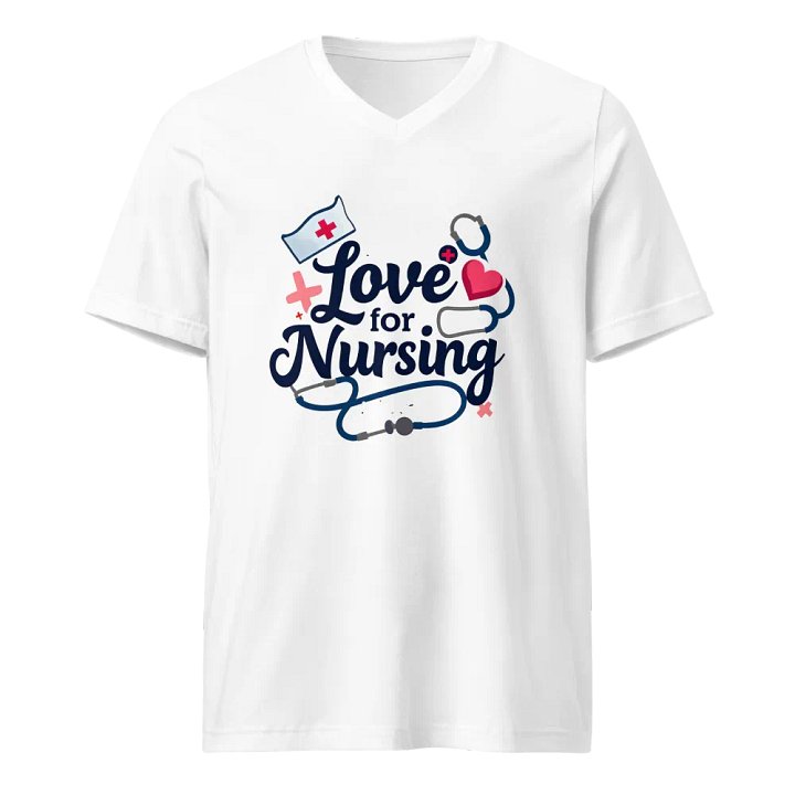 Nurse's Love V-Neck Tee product image (1)