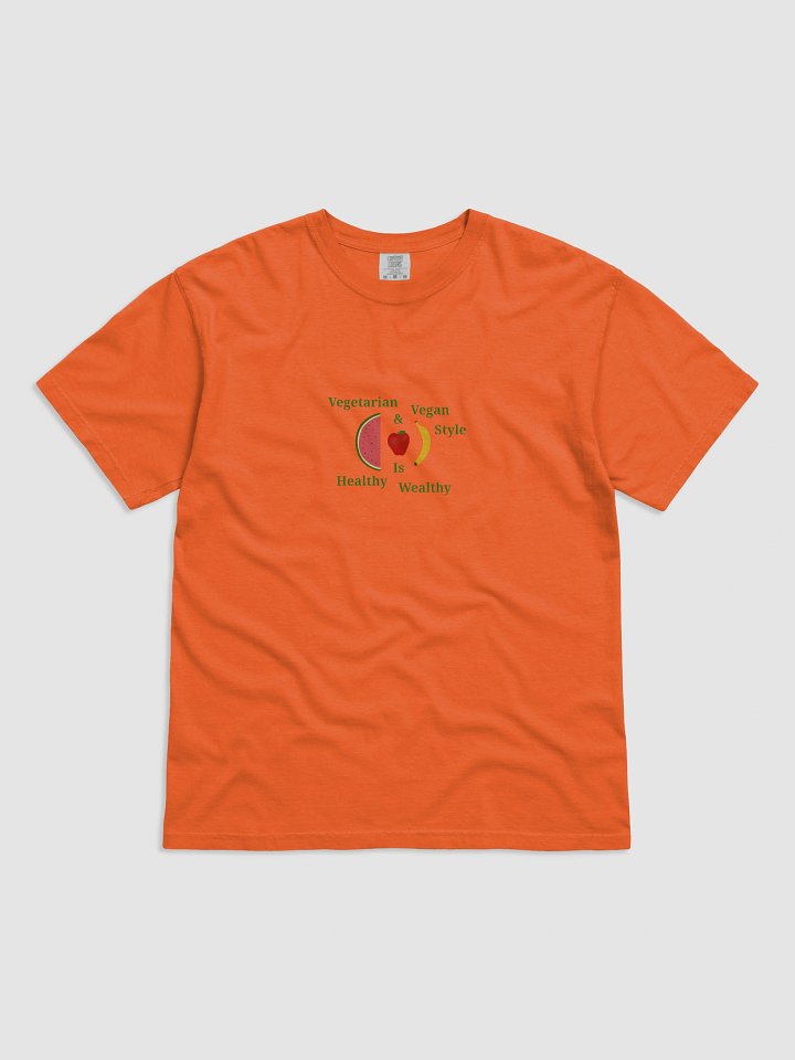 Healthy & Wealthy Vegetarian T-Shirt product image (1)