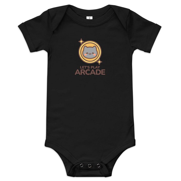 LPA Token Cat Ultra-Soft Baby Short Sleeve Onesie product image (1)