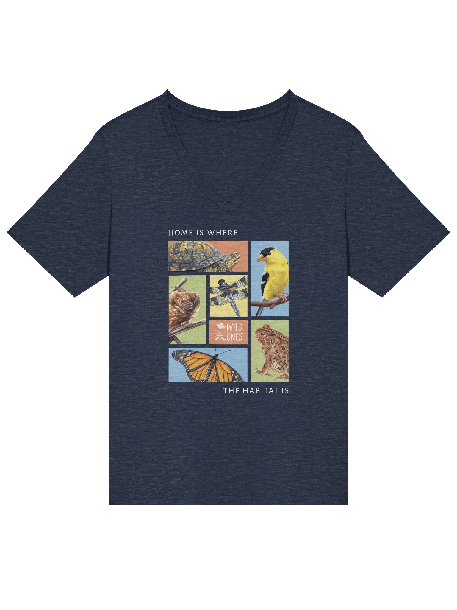 Home is Where the Habitat is (Women's Relaxed V-Neck Tee) product image (1)