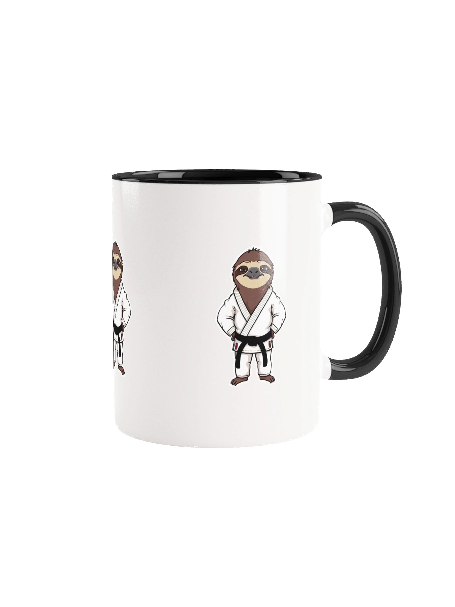 Funny Sloth Black Belt Ceramic Mug product image (2)