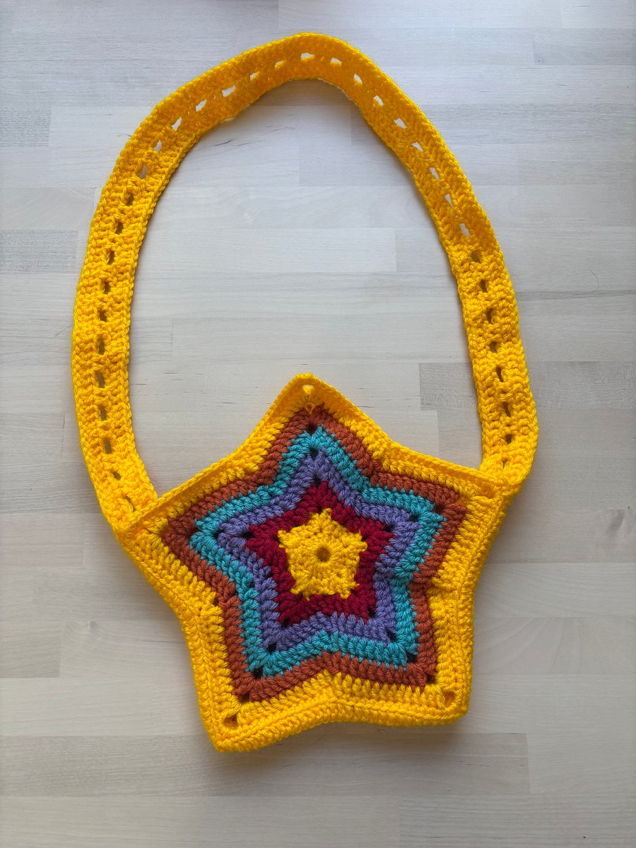 Multicolor Star Crochet Bag product image (1)