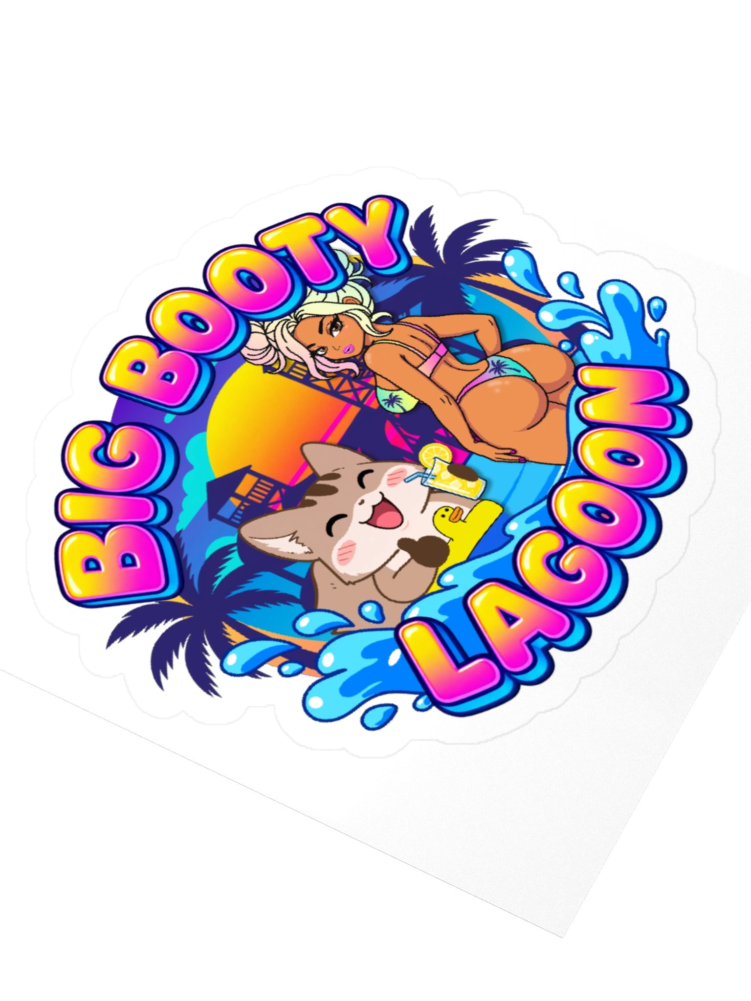BBL - Big Booty Lagoon Official Sticker product image (3)