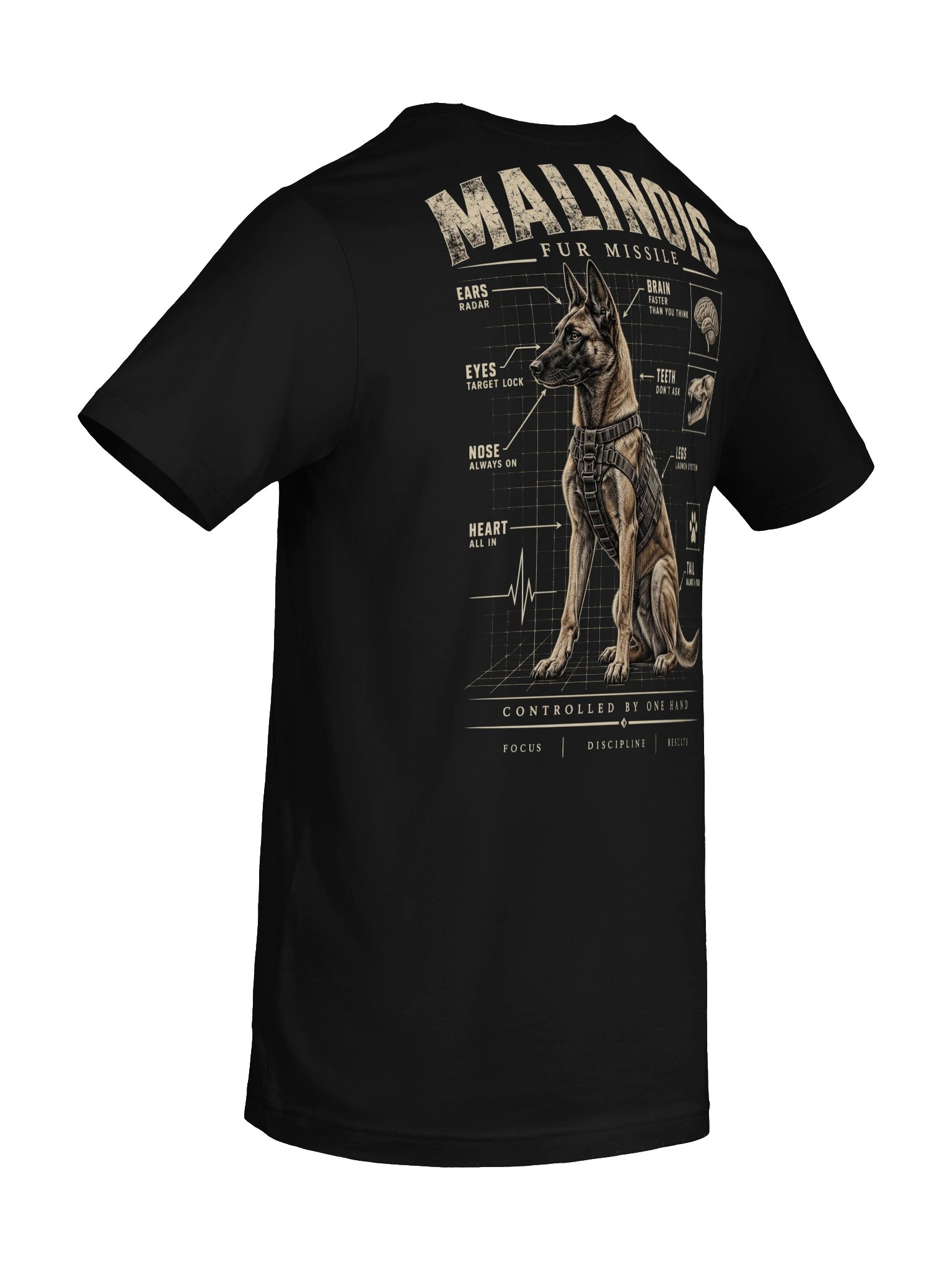MALINOIS Fur Missile – Supersoft T-Shirt product image (10)