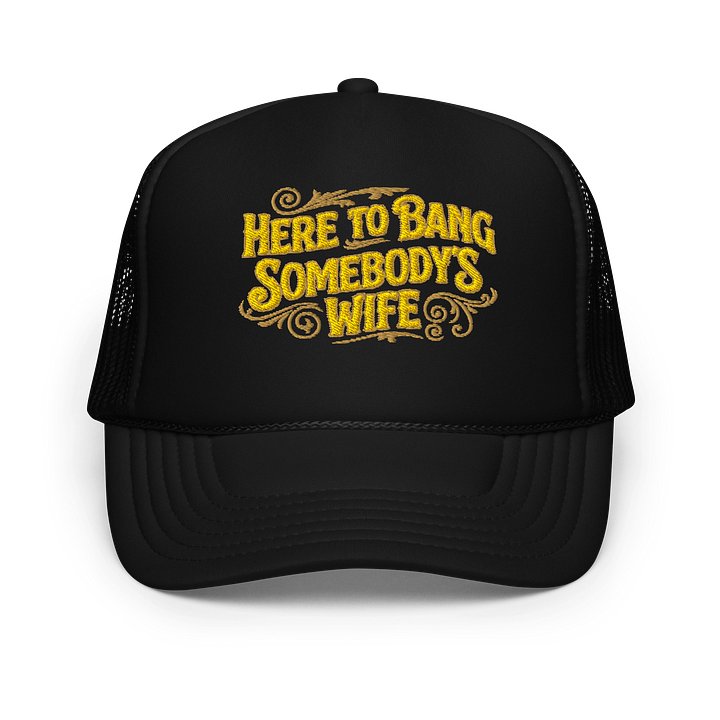 (Girls) HERE TO BANG - Embroidered foam SnapBack trucker hat product image (7)