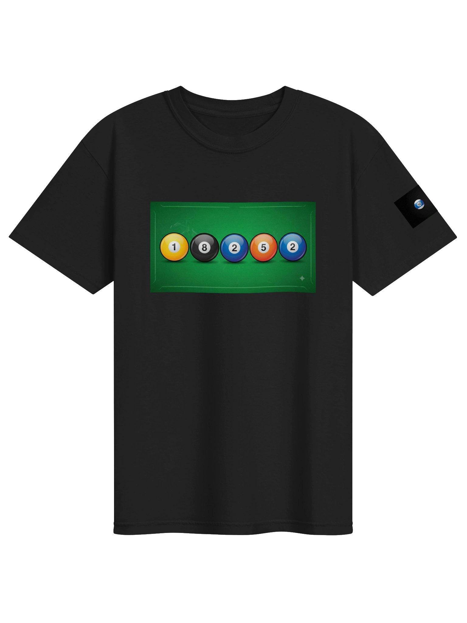 Billiard Balls Pool Night Tee product image (1)