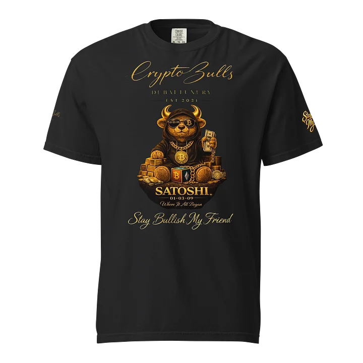 Satoshi Origin Teddy Bull Tshirt - Bullish Collection product image (2)