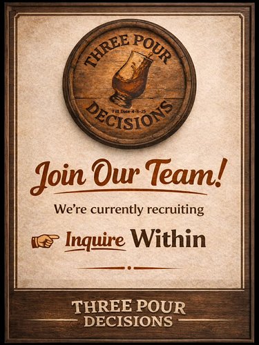 Wanna be the next Pour Decision? We're growing and looking for someone that's technologically skilled... and likes whiskey. I...