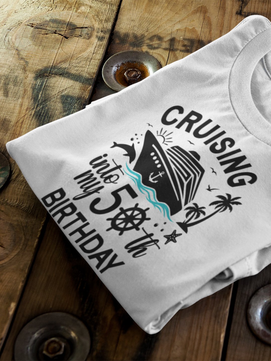 Cruising Into My 50th Birthday Unisex Softstyle T-Shirt Light Colours product image (4)