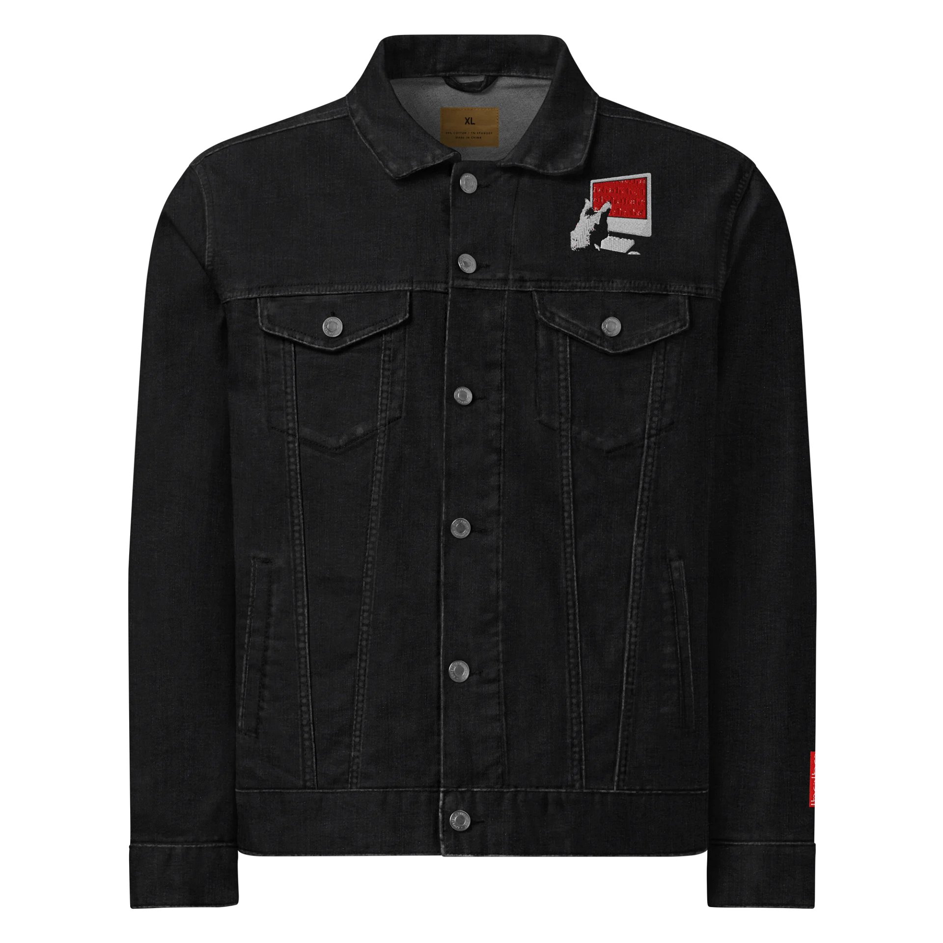 lilac haha jean jacket product image (1)