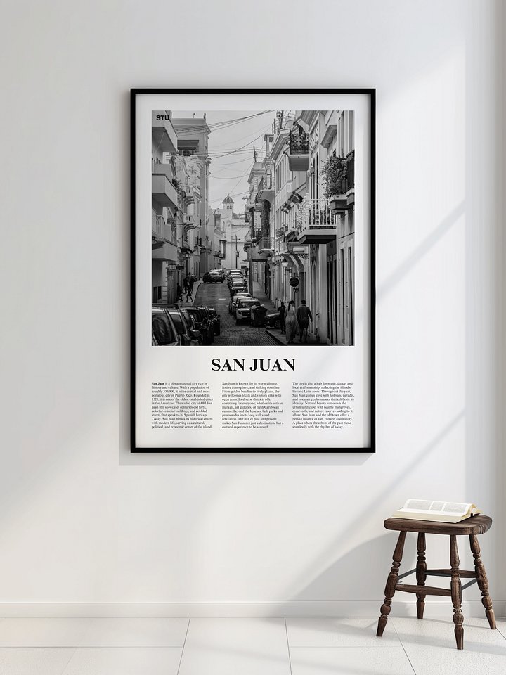 San Juan 02 Newspaper Poster | Framed product image (2)