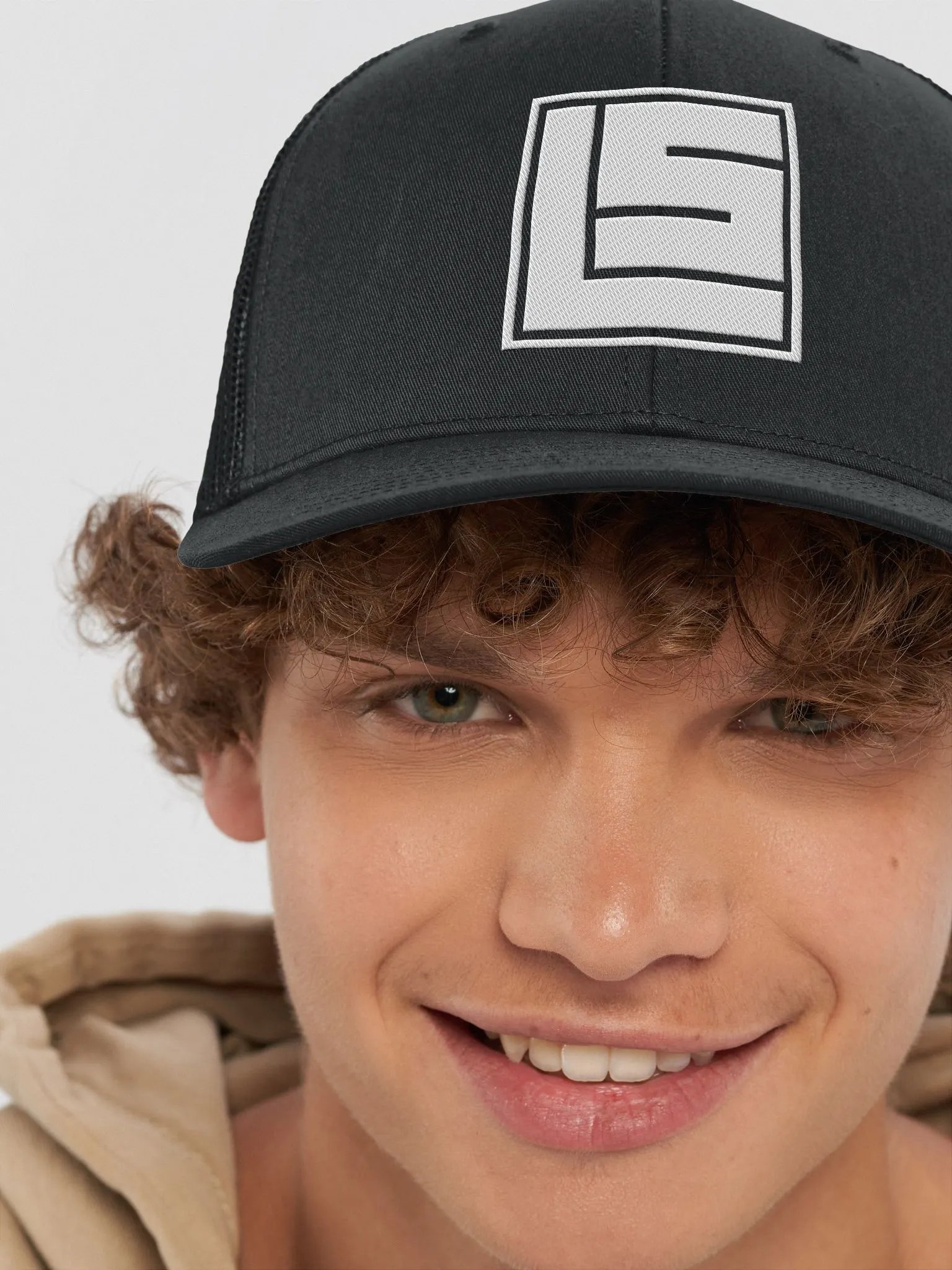 LS Square White Logo Trucker Cap product image (8)