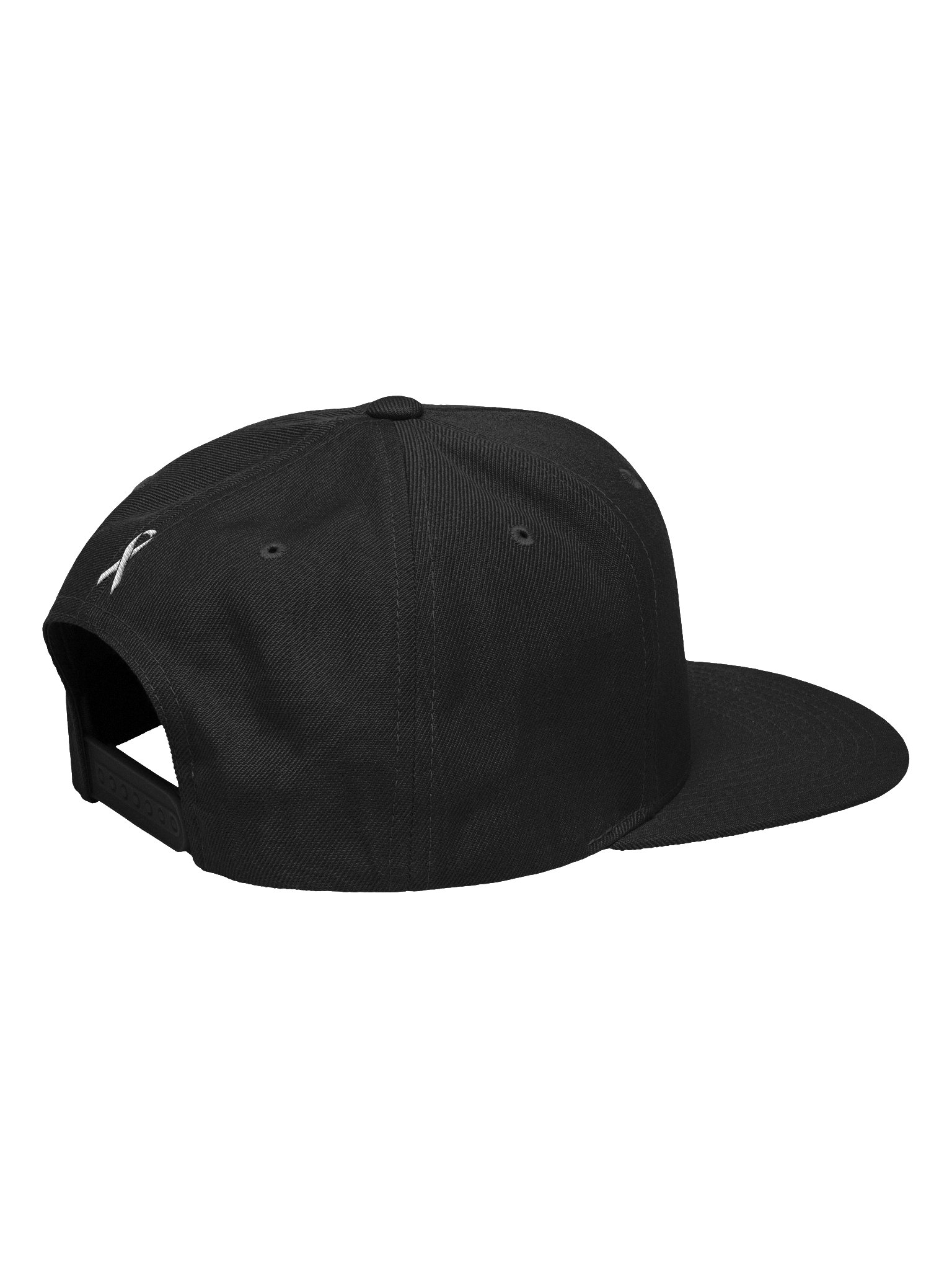 Check Your Colon Flatbill Hat - White on Black | Colon Cancer Awareness (0B) product image (2)