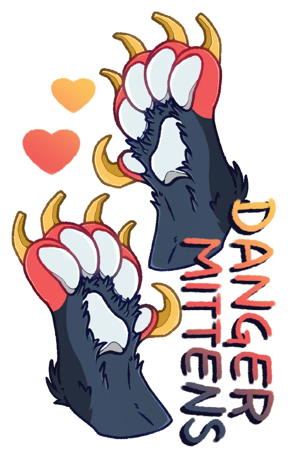 Danger Mittens Sticker product image (1)