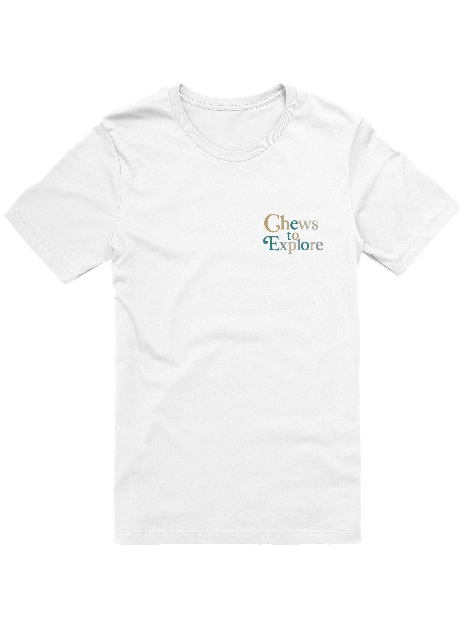 ChewsToExplore White T-Shirt product image (1)
