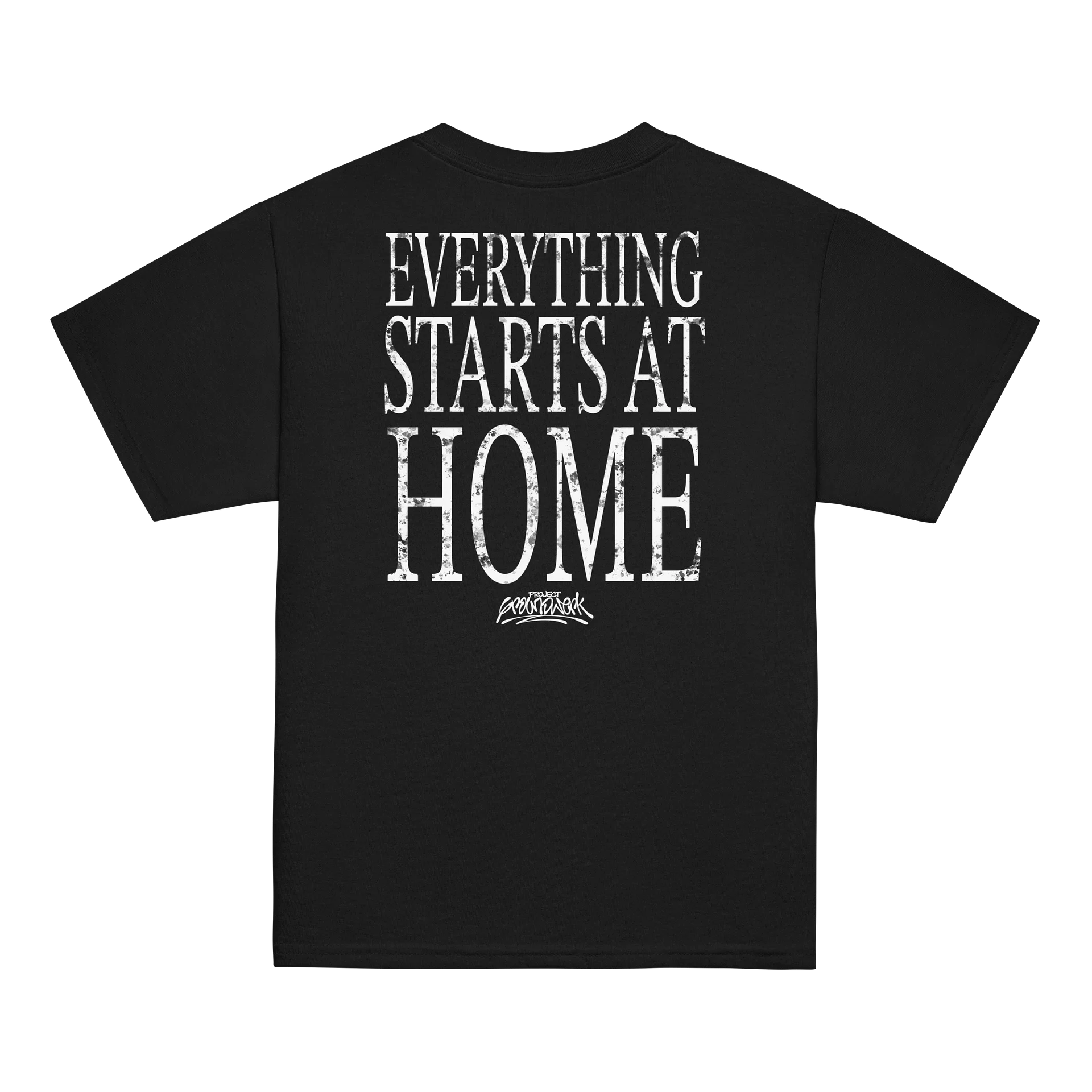 Everything Starts At Home Youth Classic (Front/Back) Black Tee product image (1)