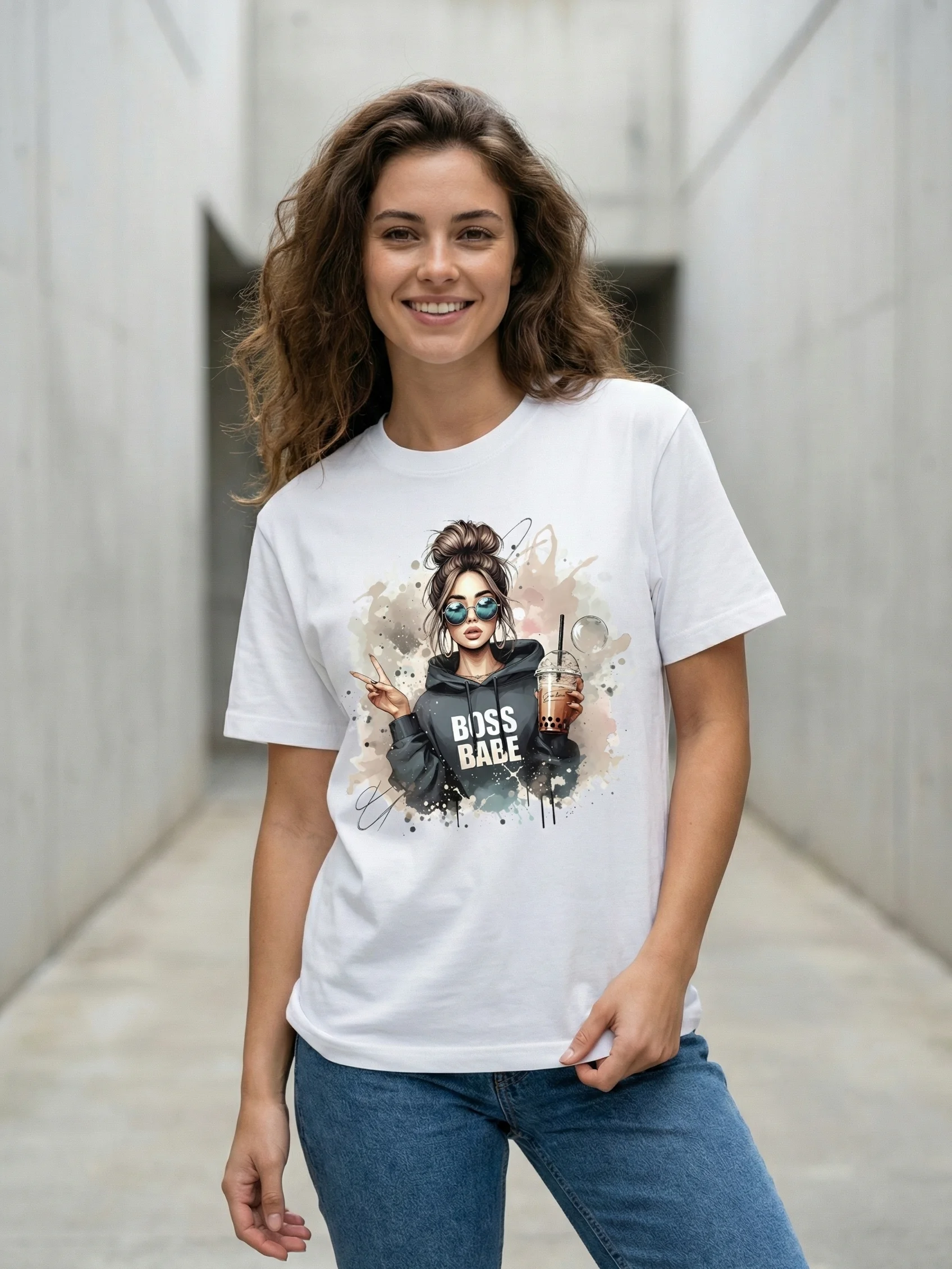 Boss Babe – Women’s Premium Graphic T-Shirt product image (4)
