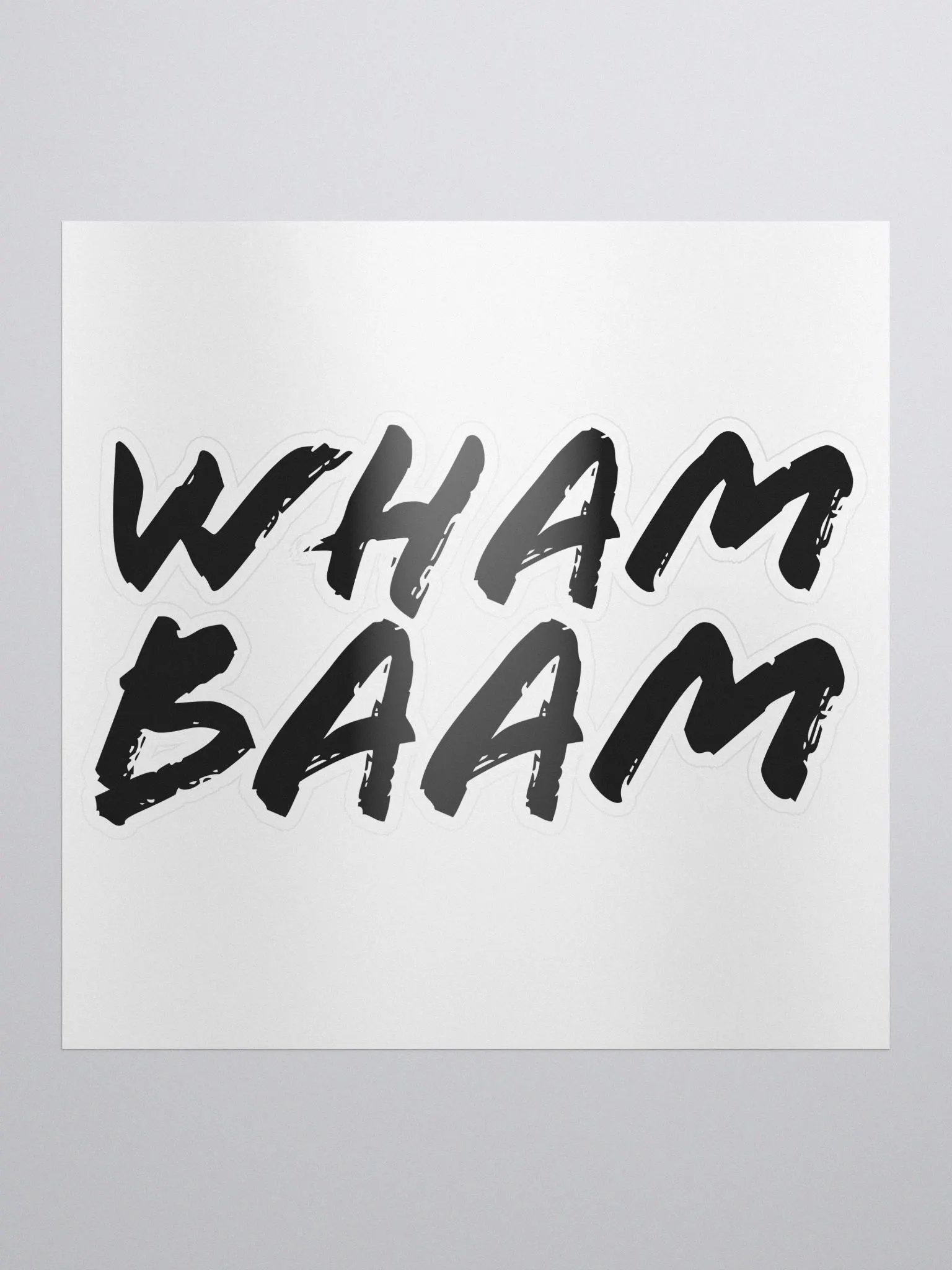 BLACK LOGO STICKER product image (1)