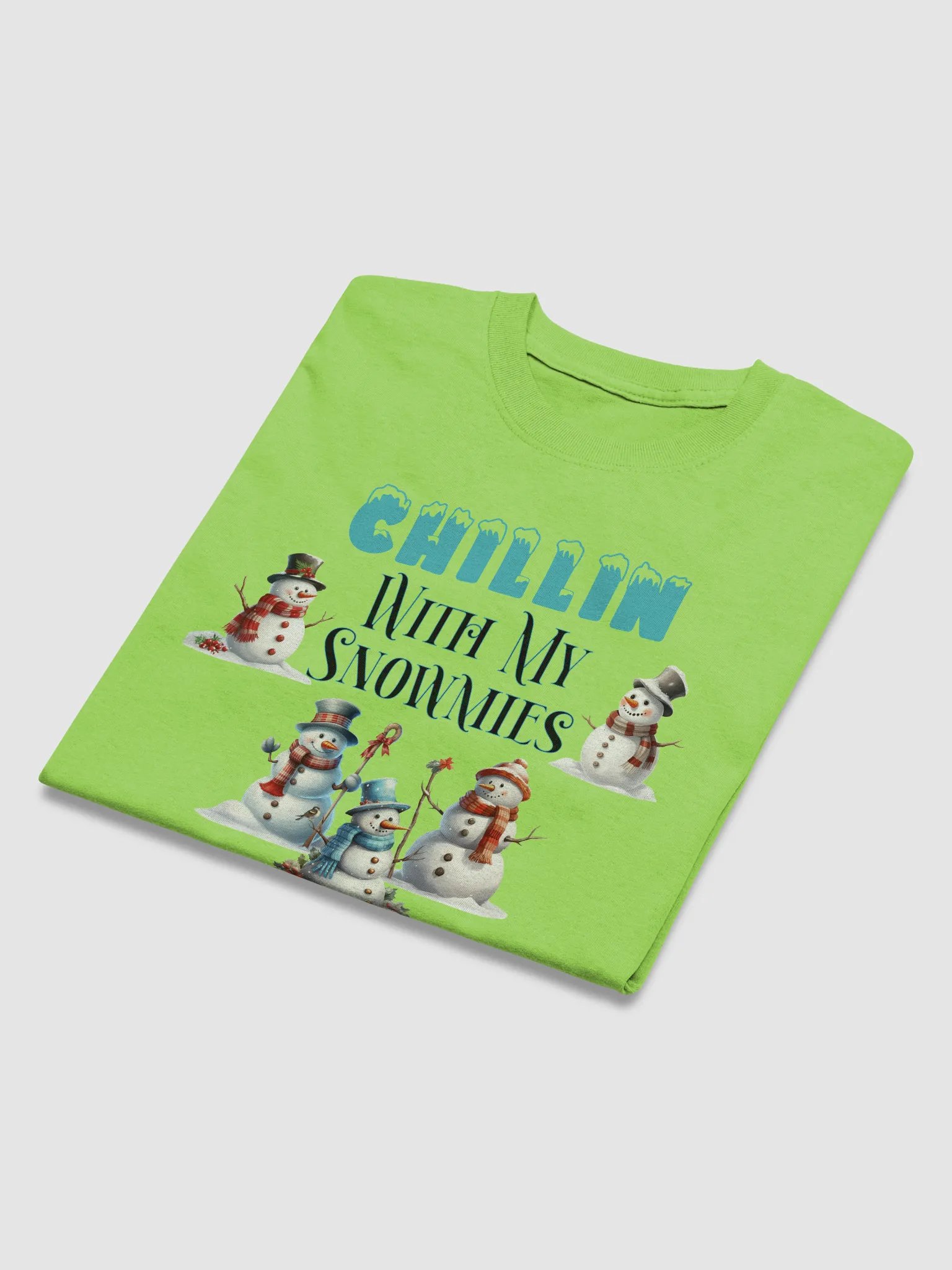 Chillin' with My Snowmies Christmas Tee - Perfect Gift for Snowman Lovers! product image (3)