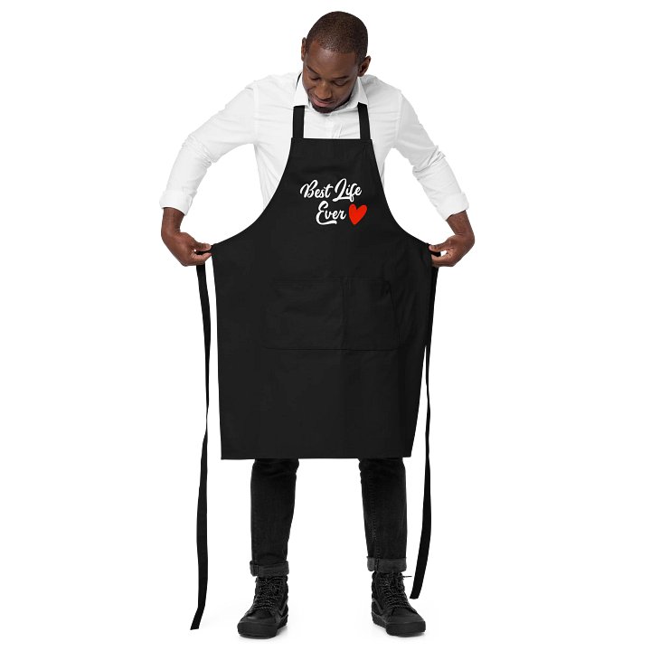 Best Life Ever Red Heart Organic Cotton Apron product image (2)
