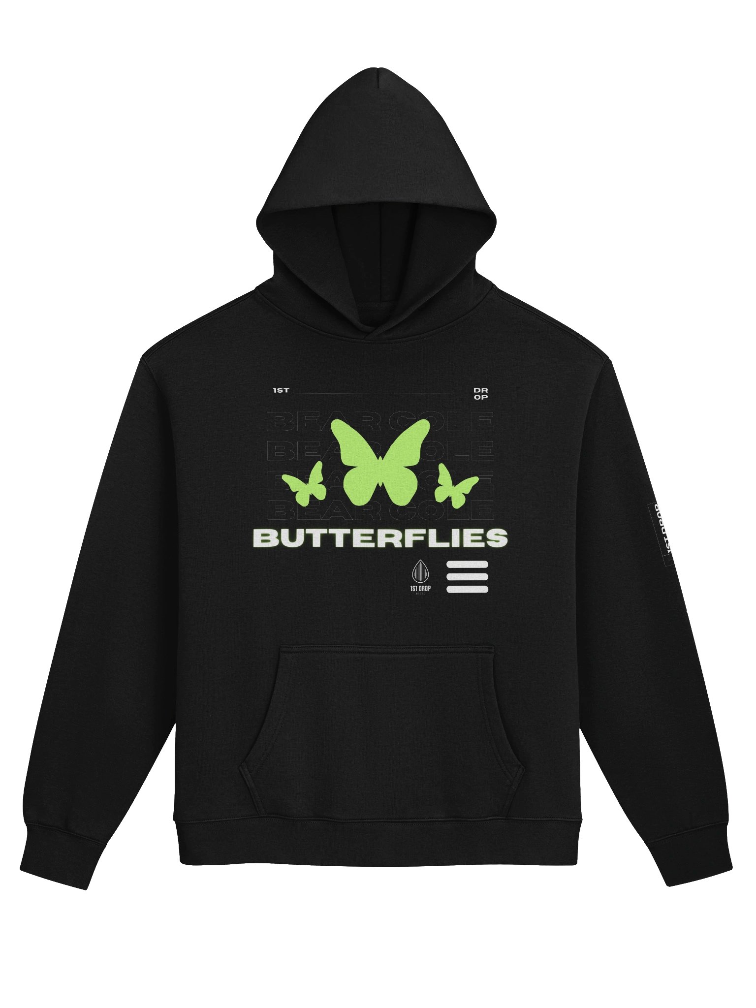 Bear Cole Butterlies Tech Unisex Hoodie product image (1)