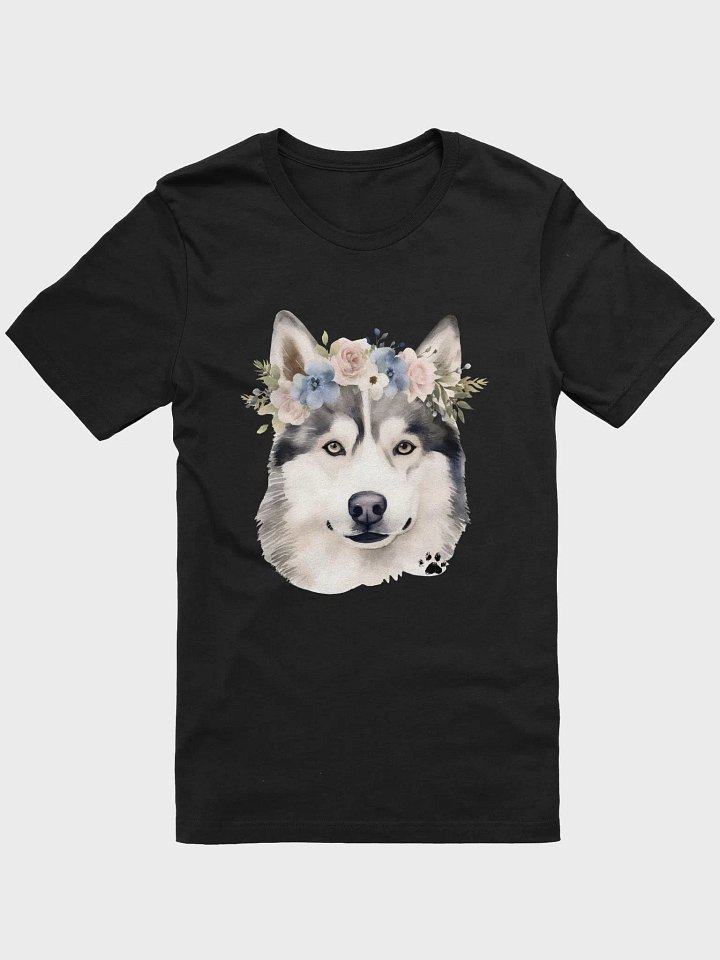 Floral Husky Watercolor T-Shirt product image (2)