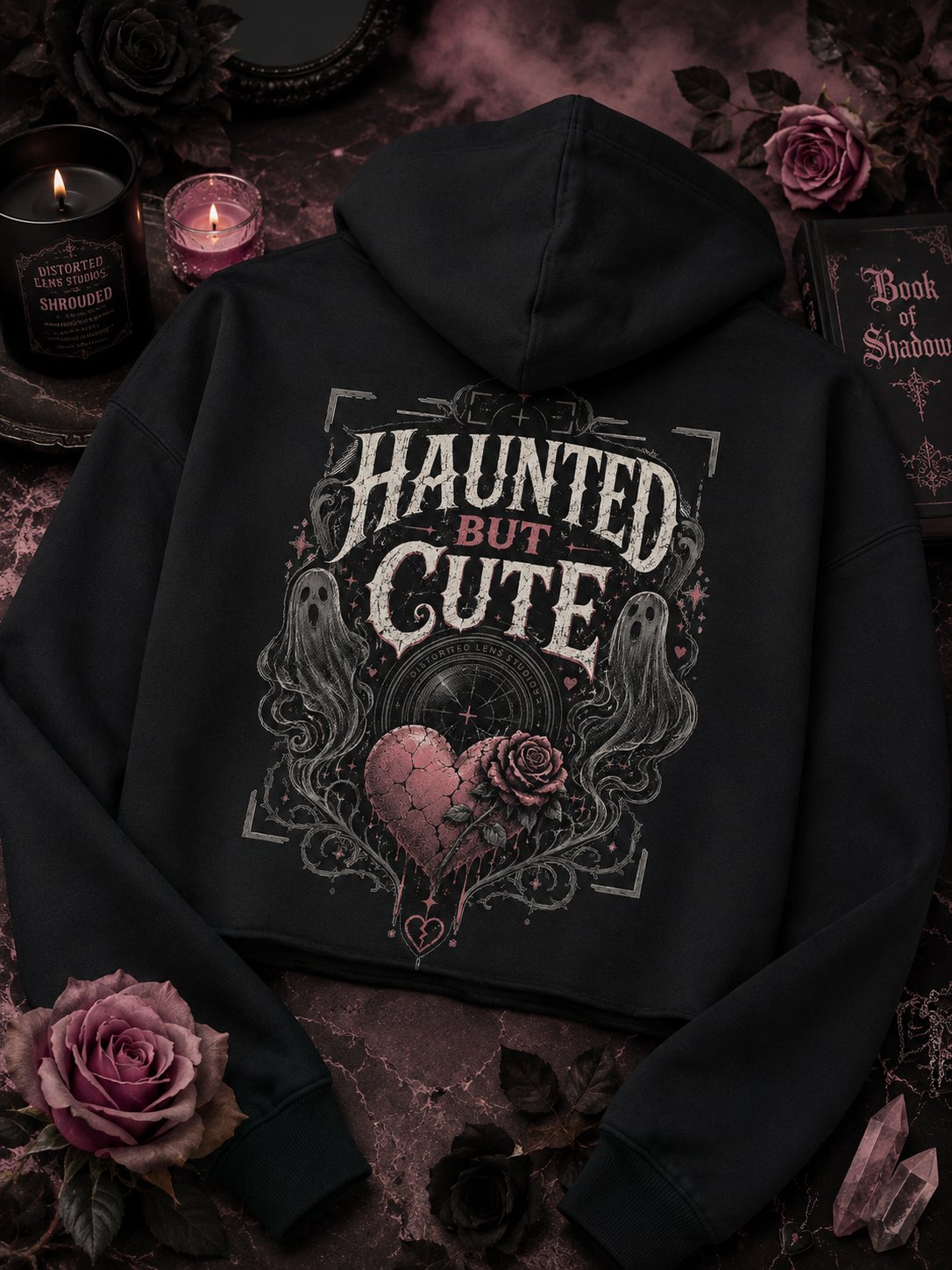 Haunted but Cute Cropped Hoodie product image (2)