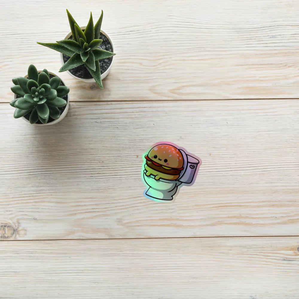 Cheeseburger Confession Holographic Sticker Set product image (10)