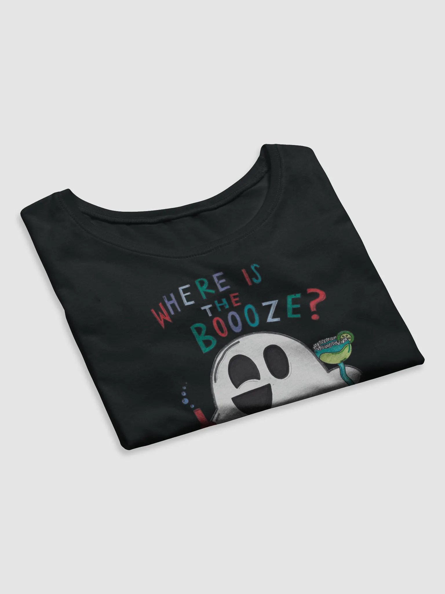 BOOOZE Crop Top - Black product image (7)