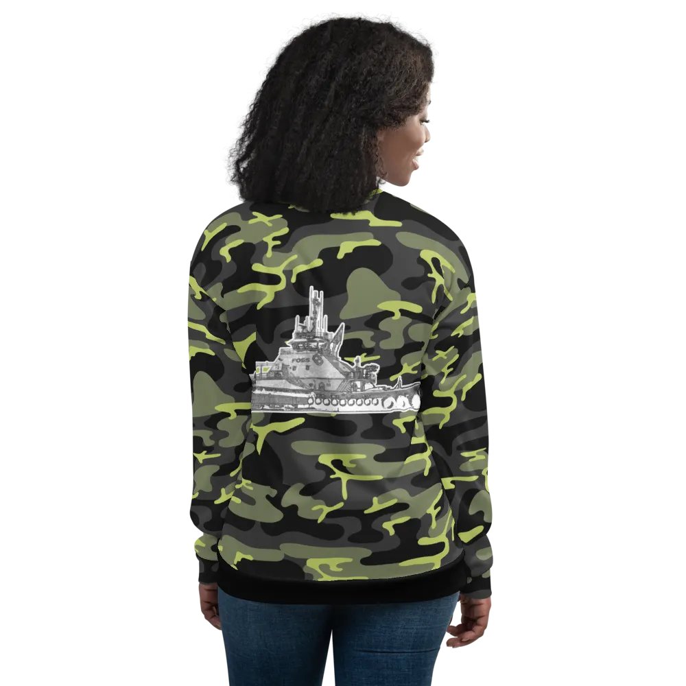 Copy of Twin Anchor Titan tug Green Camouflage Bomber Jacket product image (12)