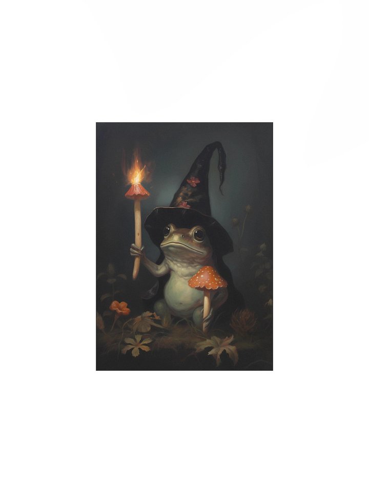 The mushroom frog dark academia gothic cottagecore decor Poster product image (1)