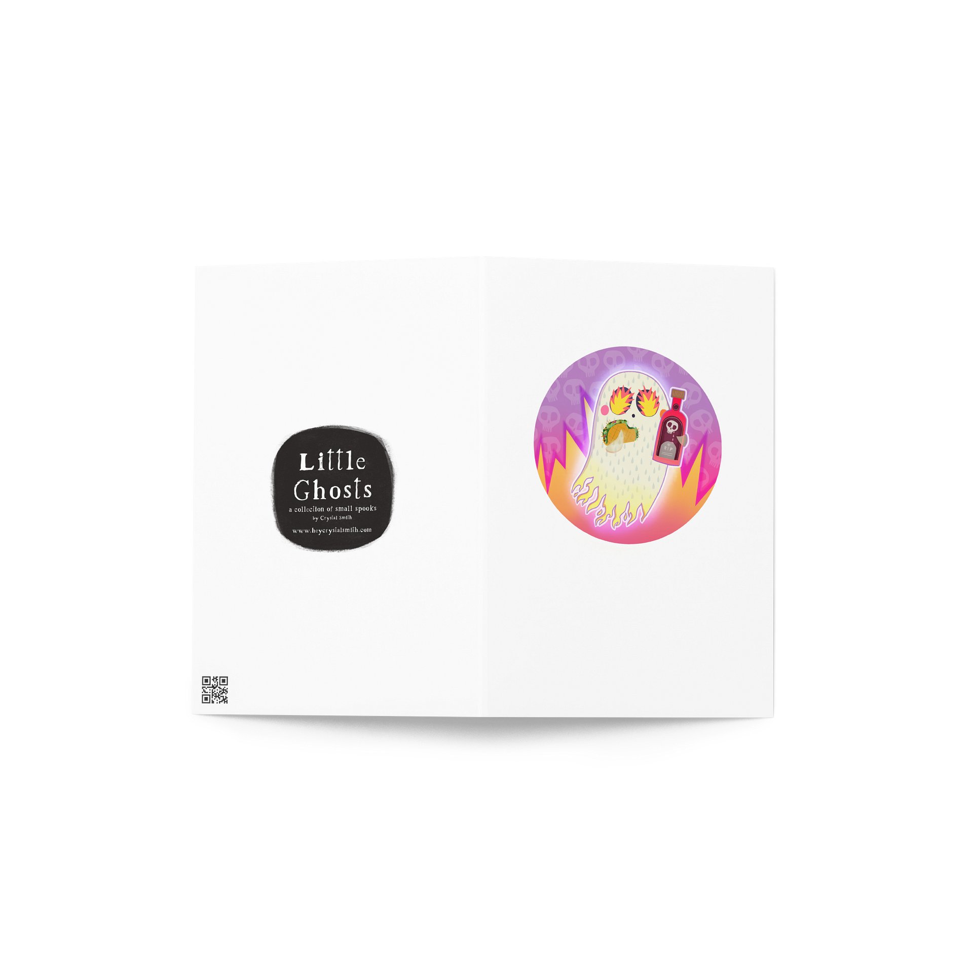Little Ghost Hot Sauce #2- Greeting Card product image (4)