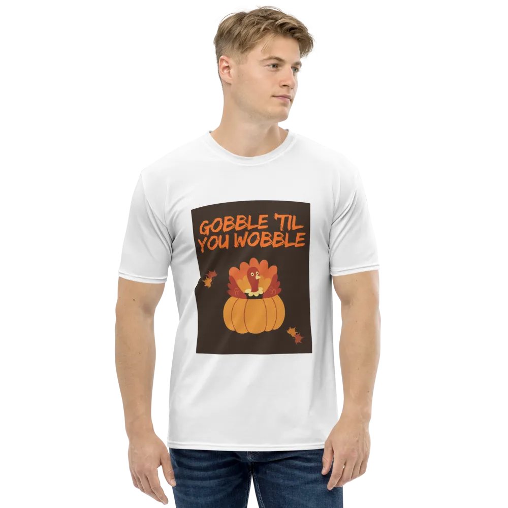 🦃🍁 THANKSGIVING FUNNY TEES 4 U FOR MEN - “Gobble ’til you Wobble.” product image (1)