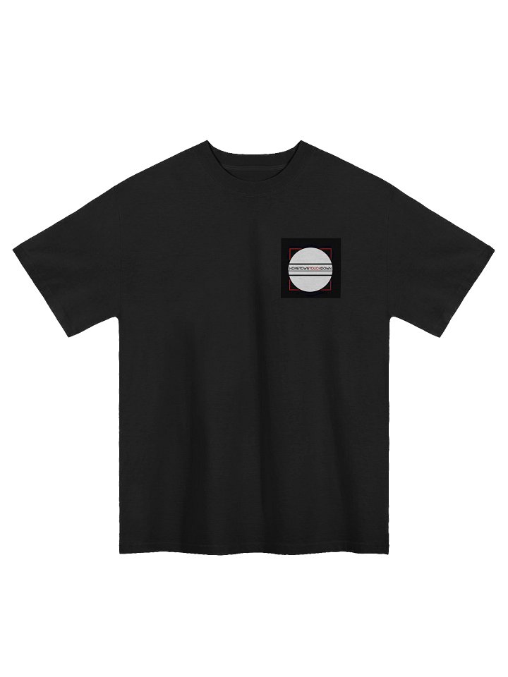 HOMETOWN TOUCHDOWN Circle Design Oversized Tee product image (1)
