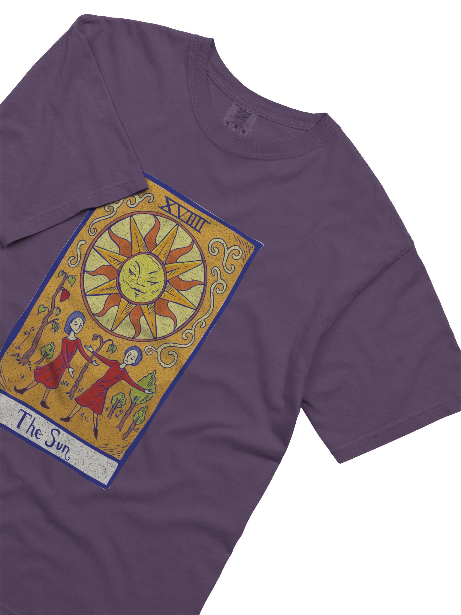 The Sun Tarot Shirt – Vintage Tarot Card Graphic Tee (XVIII) Bright Celestial Design product image (42)