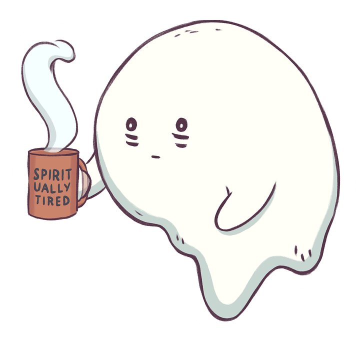 sticker : spiritually tired product image (1)