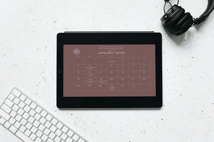 Verses of Peace 2025 Desktop Calendar product image (2)