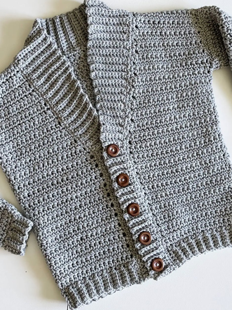 Mountain Ridge Cardigan Crochet Pattern product image (5)