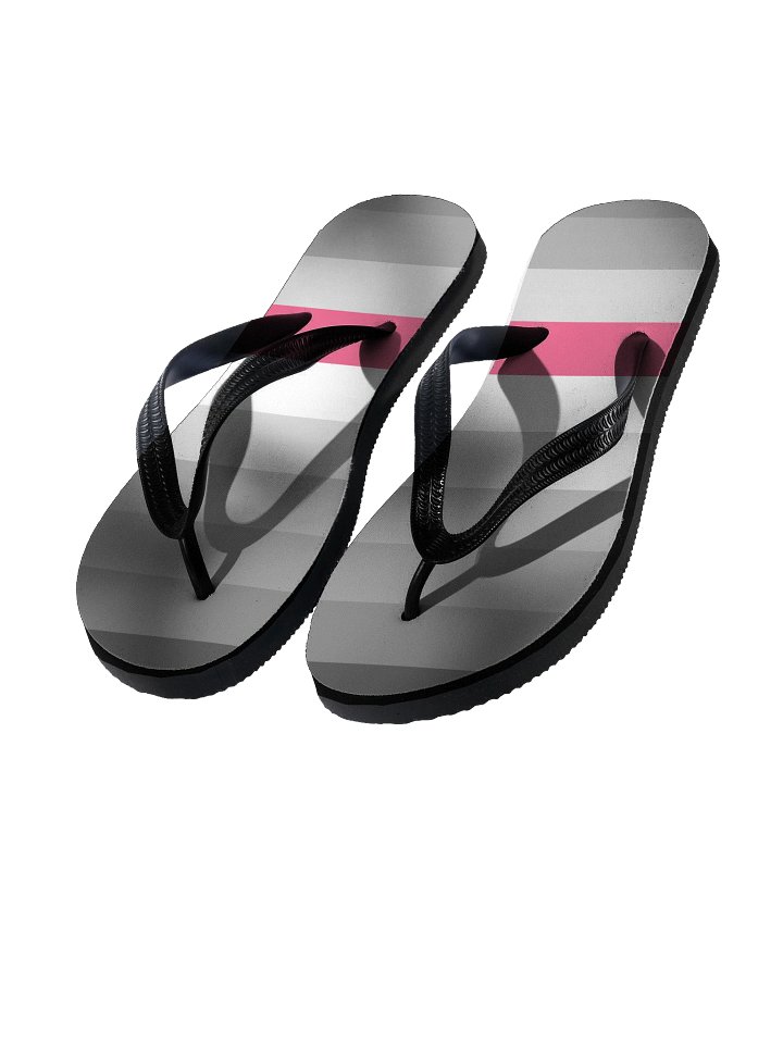 Pink Striped Summer Bliss Flip-Flops product image (1)