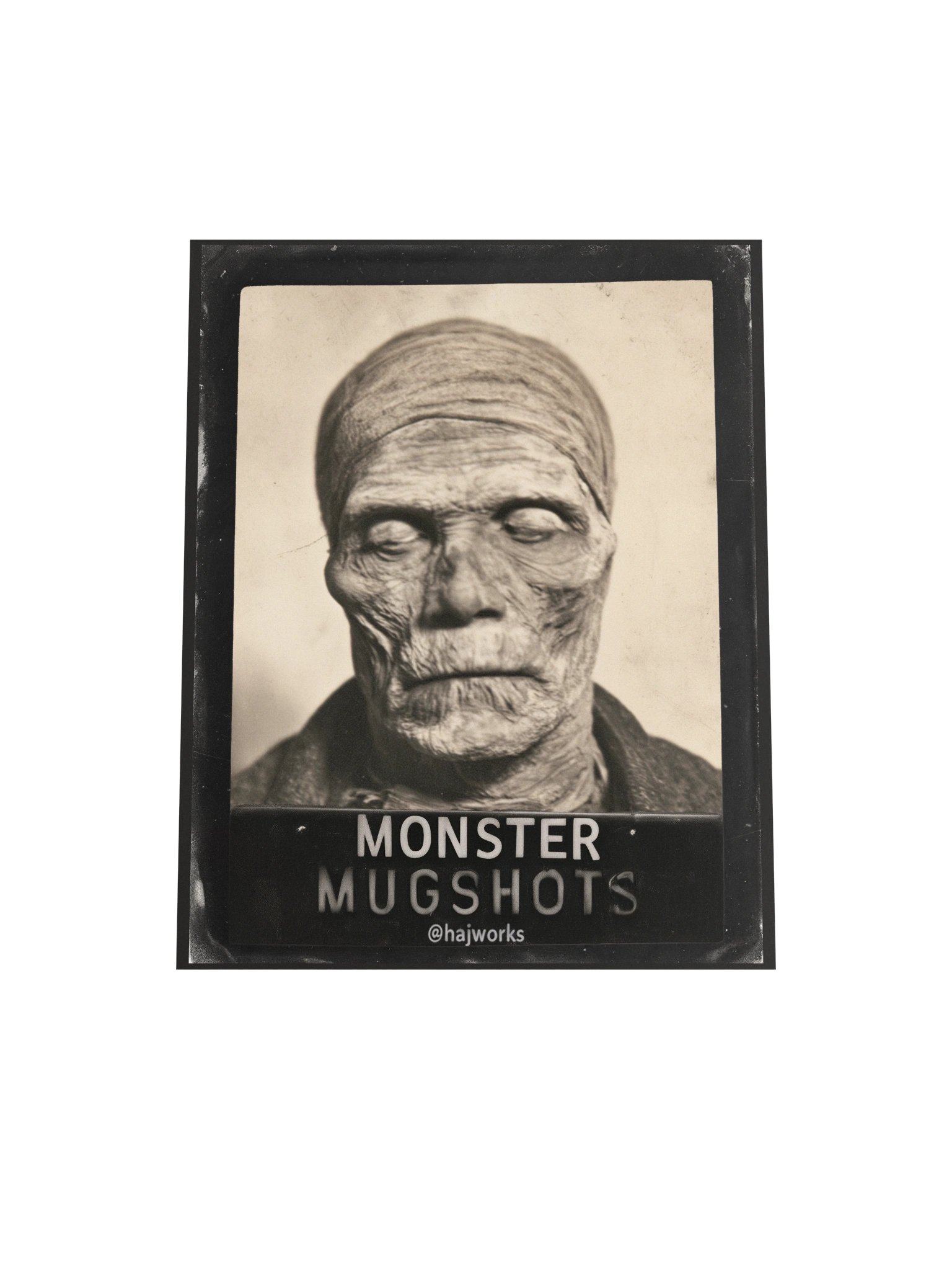 Monster Mugshots No. 004 — Matte Art Print product image (4)