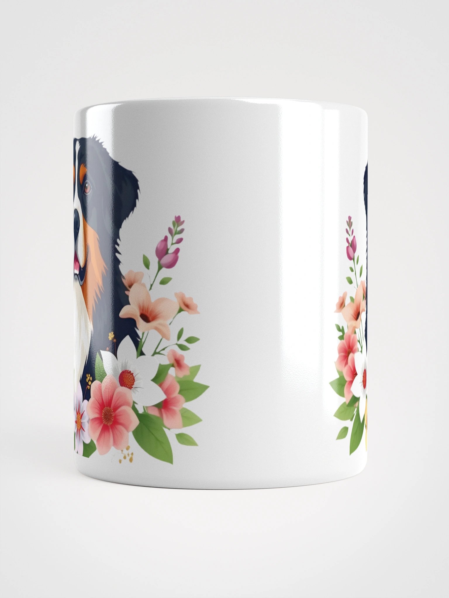 Floral Bernese Mountain Dog Mug product image (13)