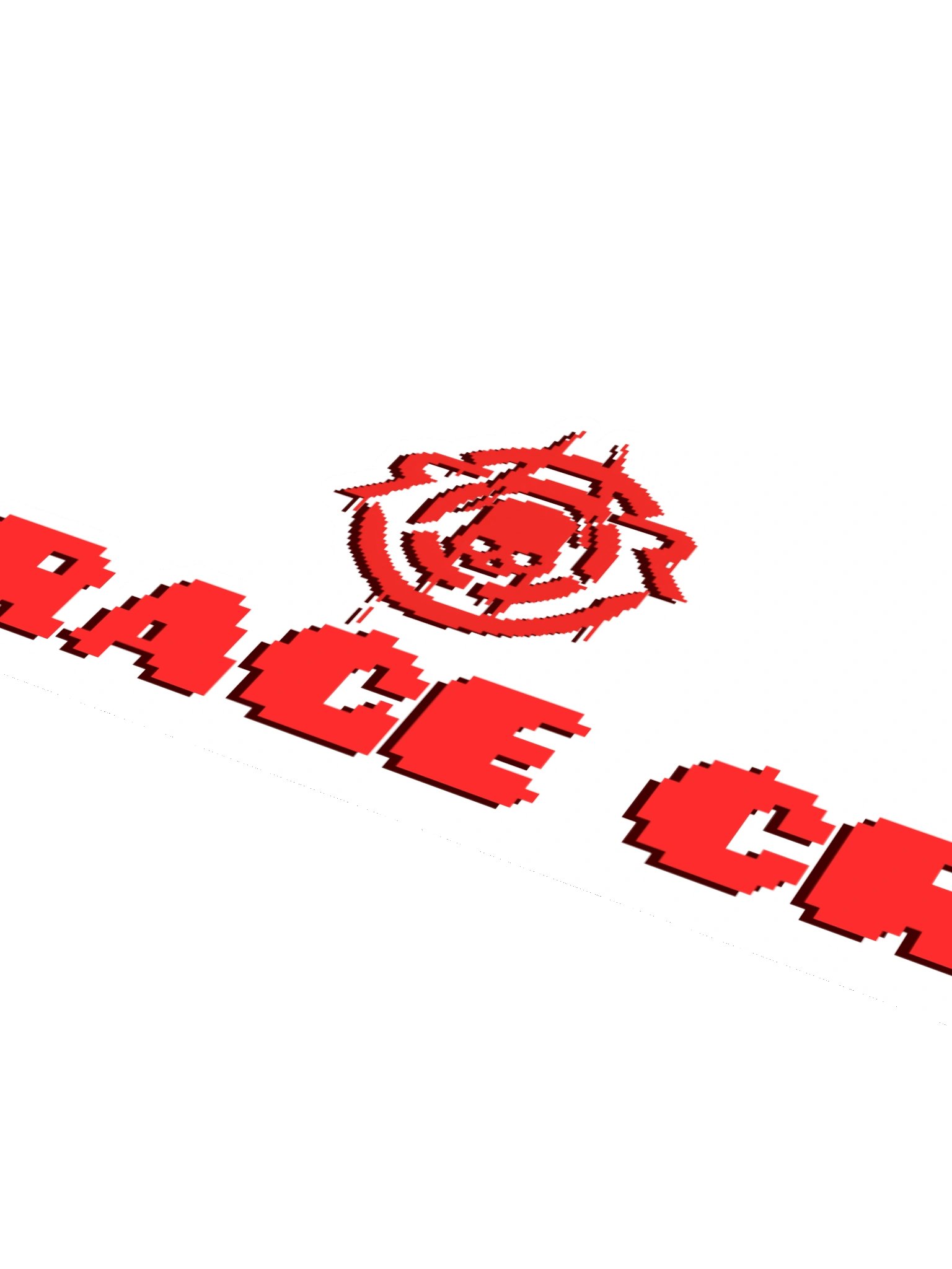 Red Rage Crew – Pixel Logo Sticker (Bold Edition) product image (1)