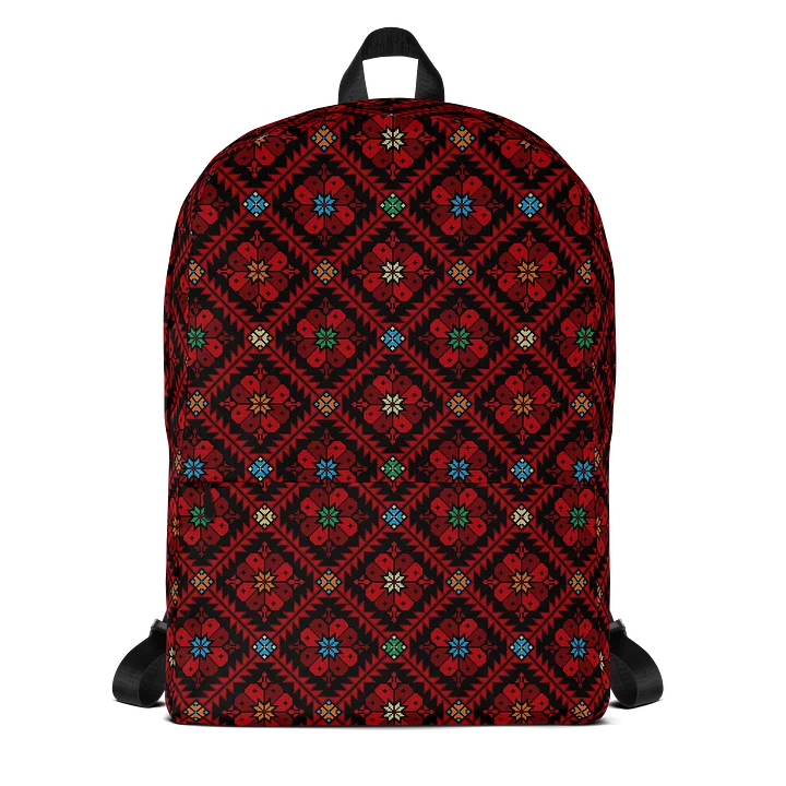Red Tatreez Backpack product image (1)