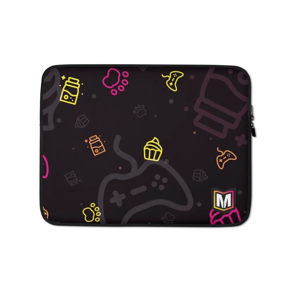 The 'Delicious Items' Laptop Sleeve - Dark product image (1)