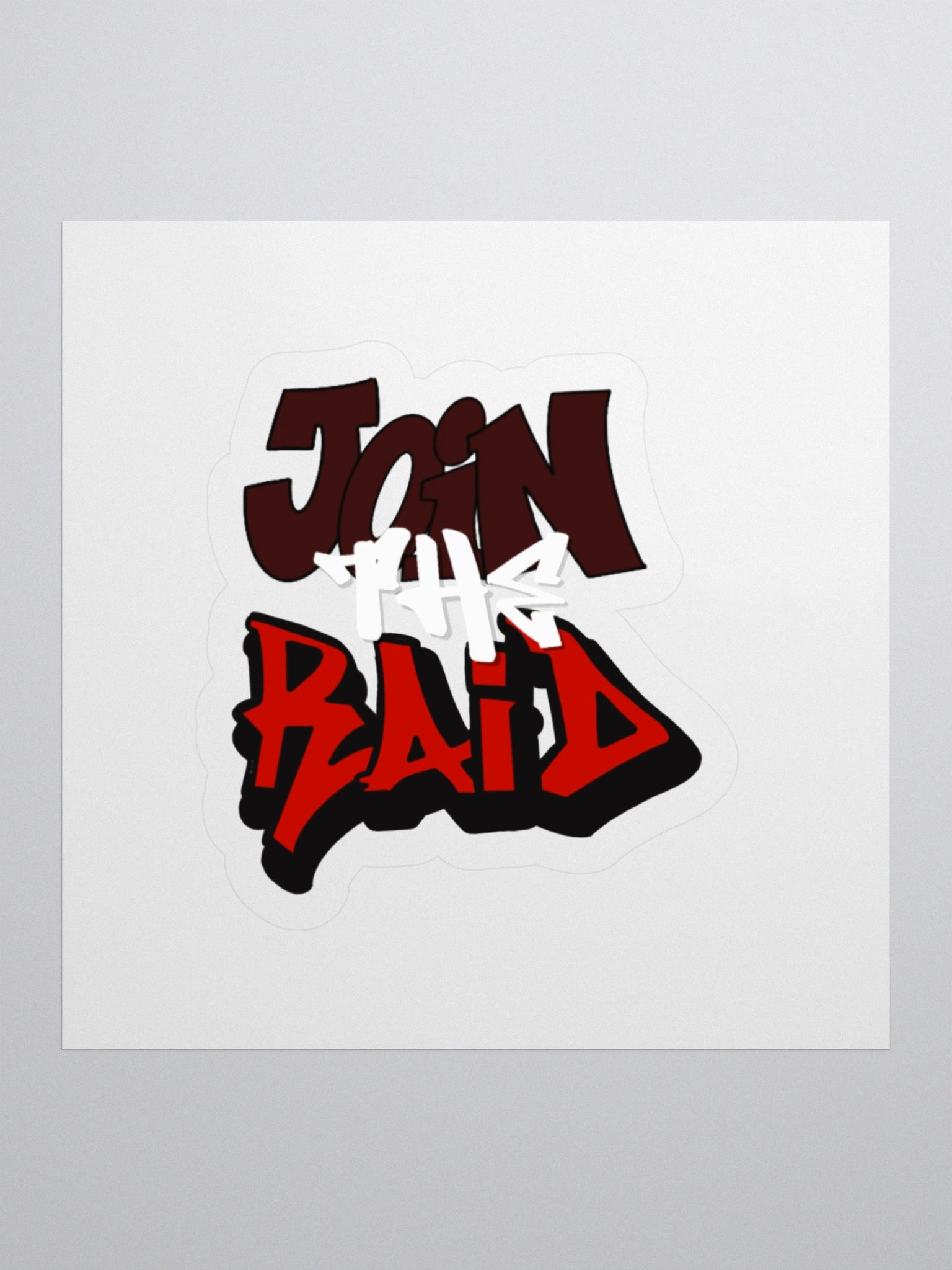 Join The Raid Graffiti Sticker product image (1)