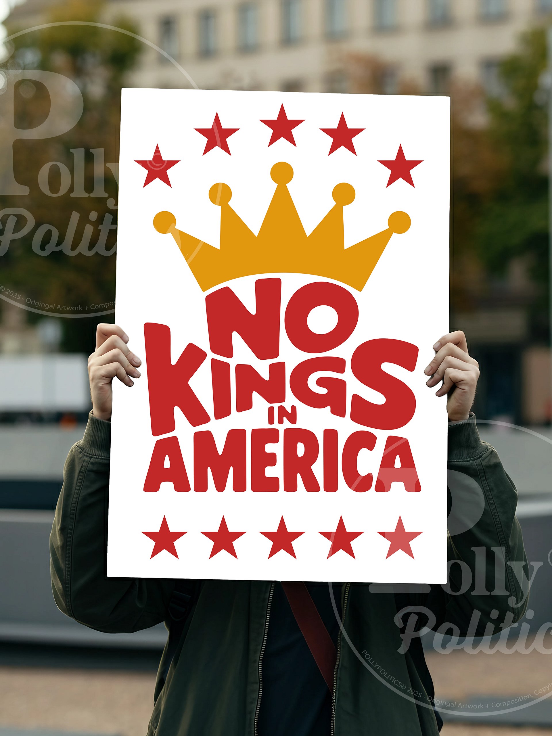 No Kings In America Protest Sign product image (2)
